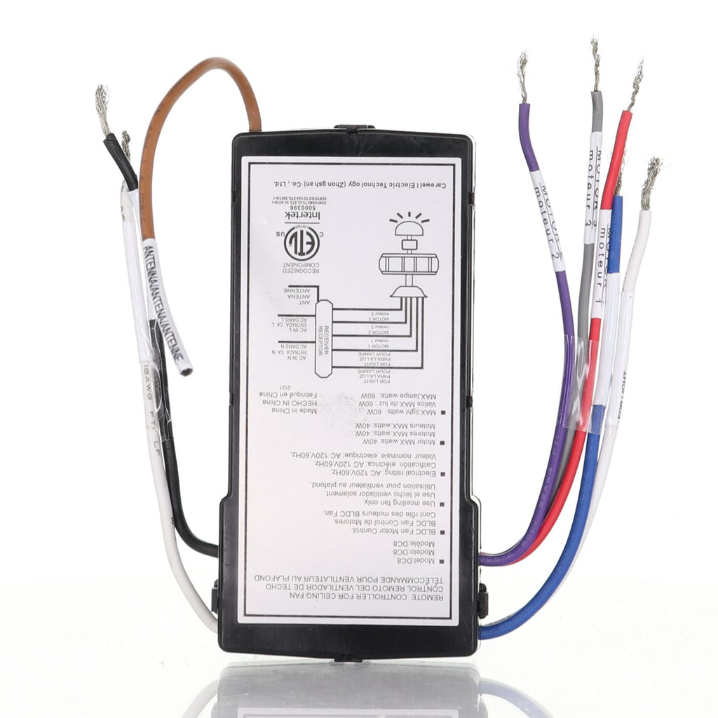Substitute for Monte Carlo DC8-56HED-L 6 Speed for DC Ceiling Fan Receiver [DC8-96SG8]