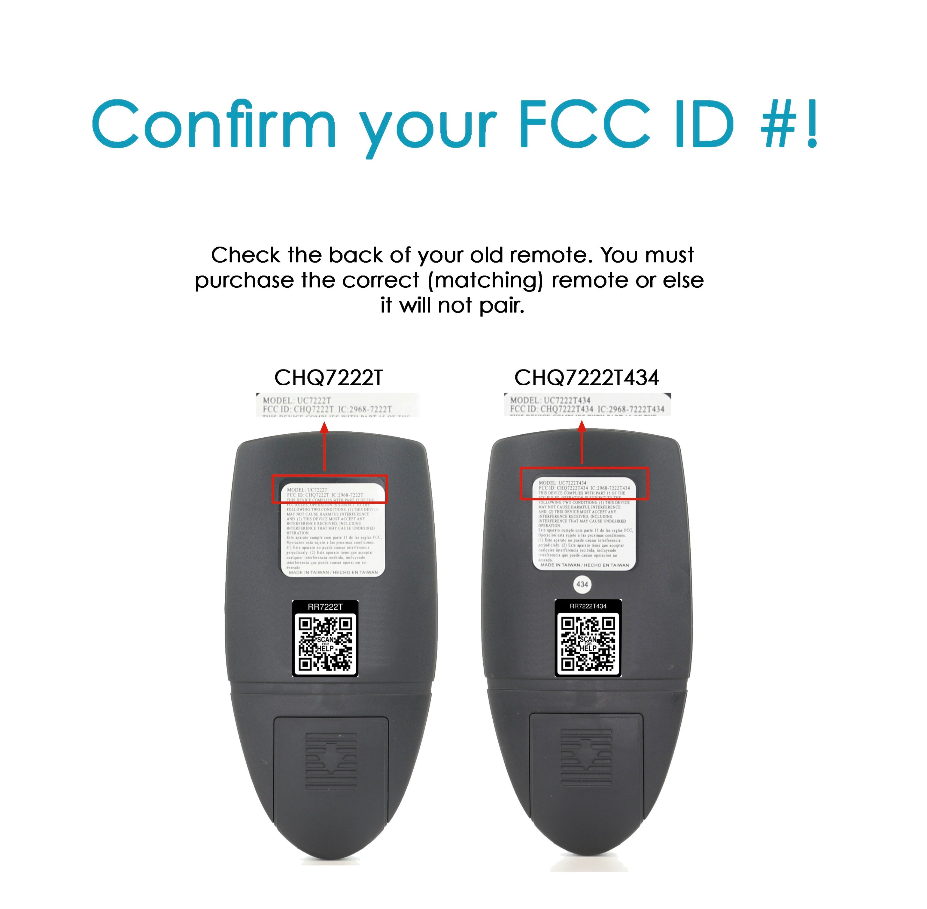 Anderic RR7222T Replacement Ceiling Fan Remote Control for Home Decorators Collection and Others | UC7222T, CHQ7222T