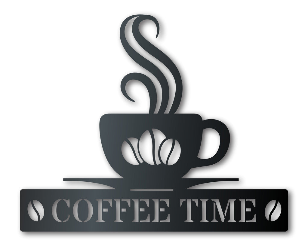 Custom Metal Coffee Bean Wall Art | Indoor Outdoor | Up to 46" | Over 20 Color Options