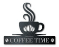 Custom Metal Coffee Bean Wall Art | Indoor Outdoor | Up to 46" | Over 20 Color Options