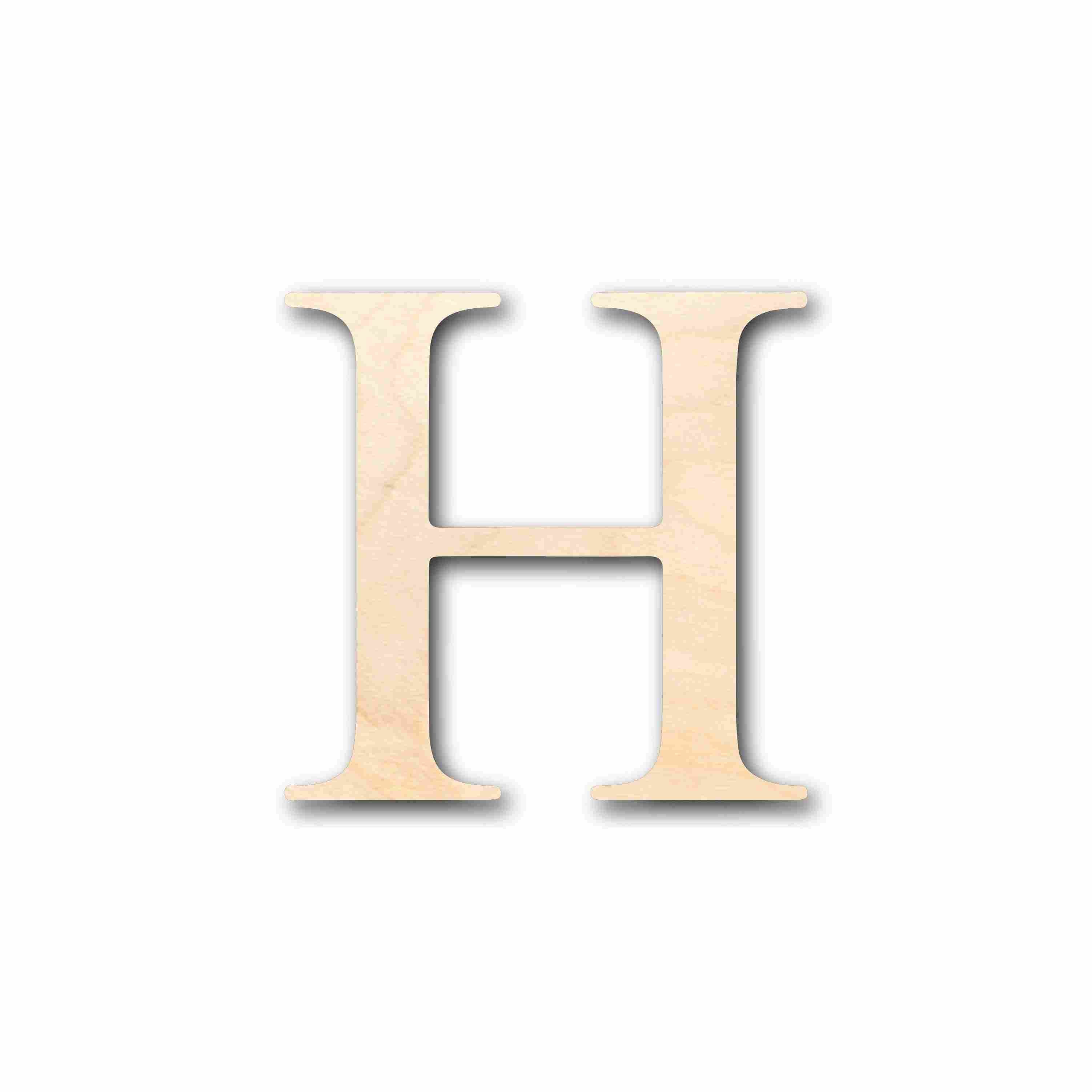 Unfinished Wood Greek letter Eta Silhouette - Craft- up to 46" DIY