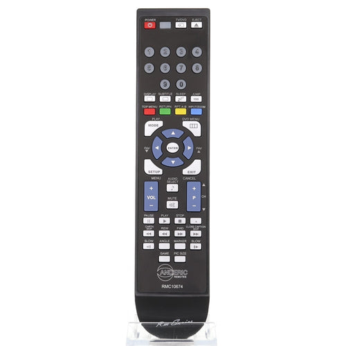 Anderic TV/DVD Remote Control for Toshiba SE-R0305, DC-LWB1, and others - RMC10674
