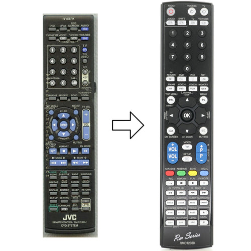 Anderic RMD12059 Replacement Remote for JVC RM-STHD7J DVD Remote Control