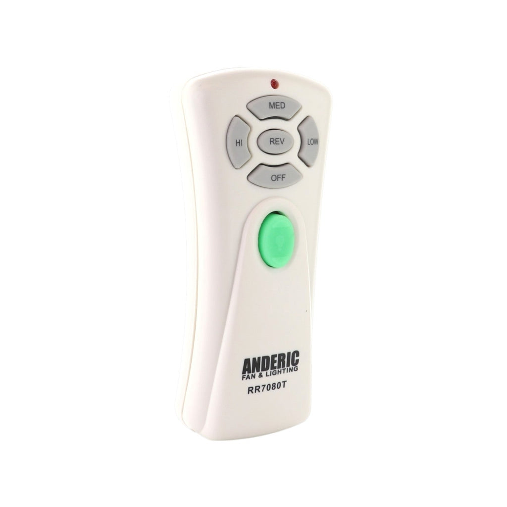 Anderic RR7080T (UC7080T) Ceiling Fan Remote Control for Hampton Bay | CHQ7080T | Up Light | Down Light | Reverse