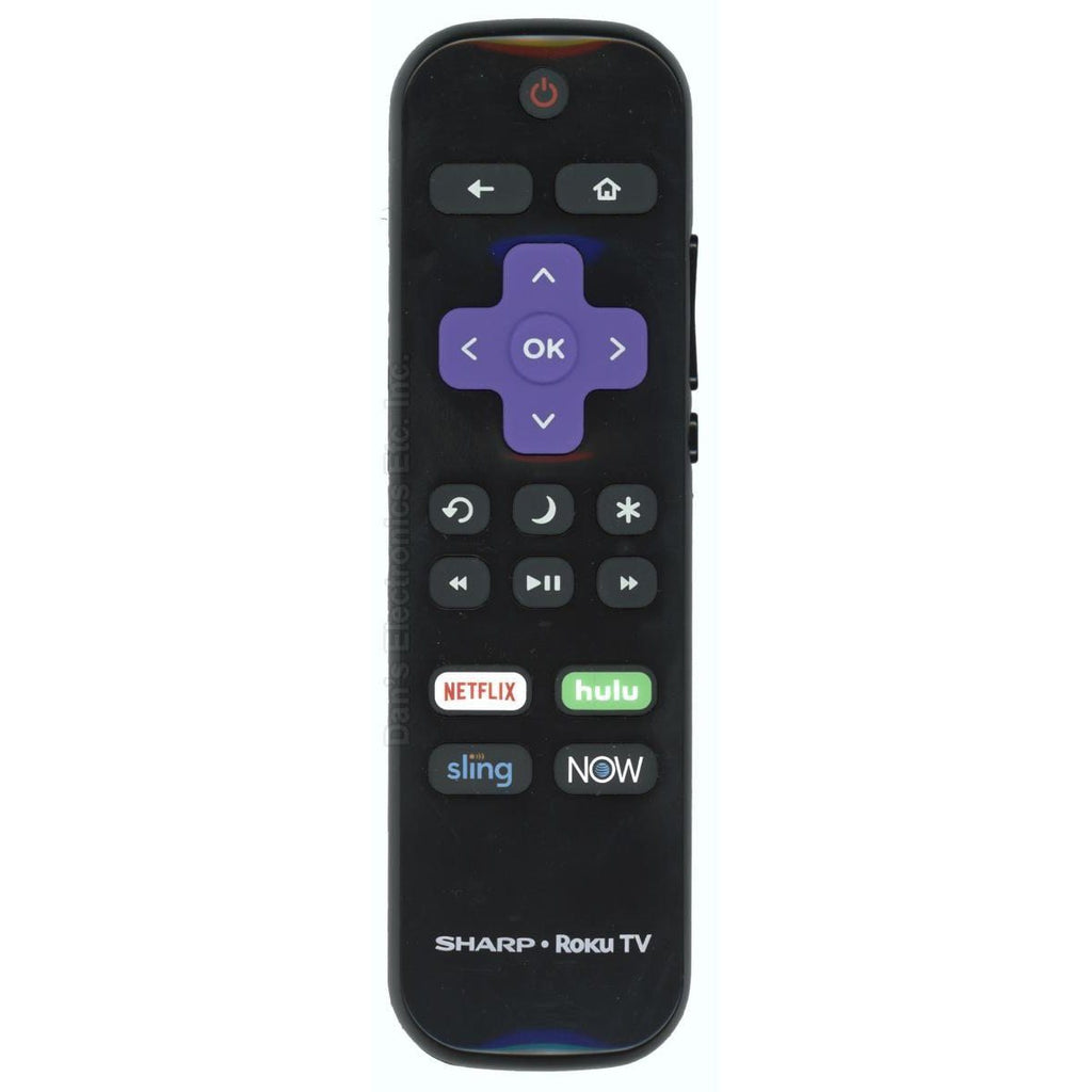 Sharp LC-RCRUS-20 ROKU TV Remote Control | 2019 | Netflix | Hulu | Sling | ATT Now - 398GR10BESPN0006