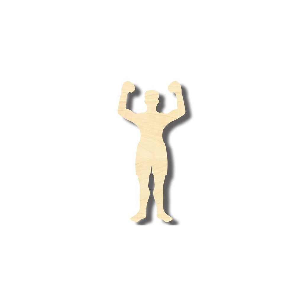 Unfinished Wood Boxer Shape - Sports - Craft - up to 46" DIY