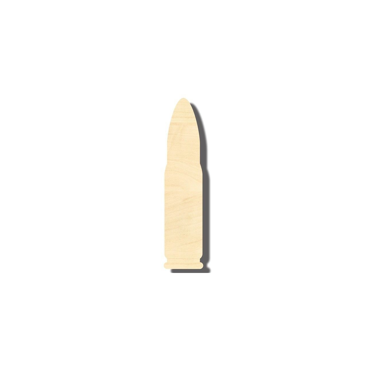 Unfinished Wood Bullet Shape - Sporting - Craft - up to 46" DIY