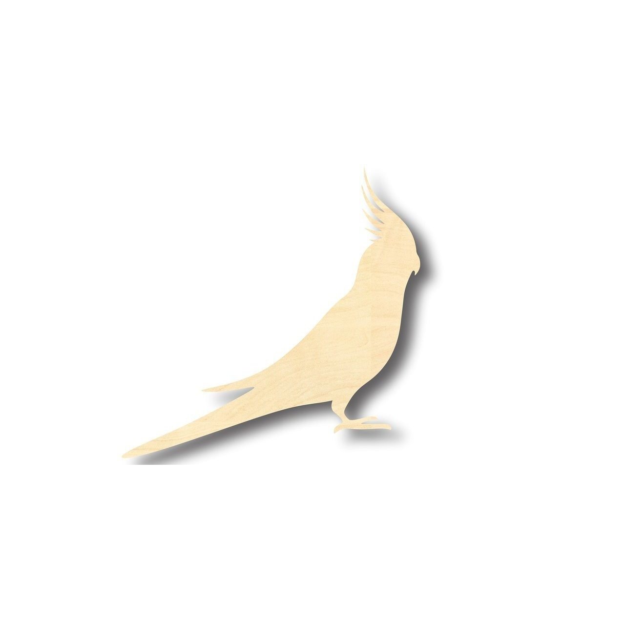 Unfinished Wood Cockatiel Shape - Animal - Wildlife - Pet - Craft - up to 46" DIY