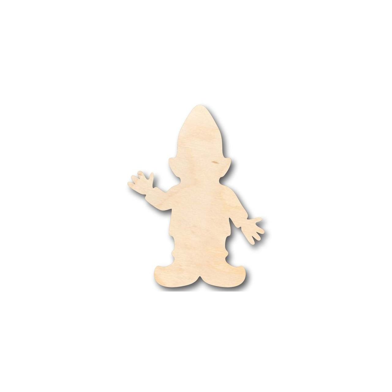 Unfinished Wood Gnome Shape - Garden - Mythical - Craft - up to 46" DIY