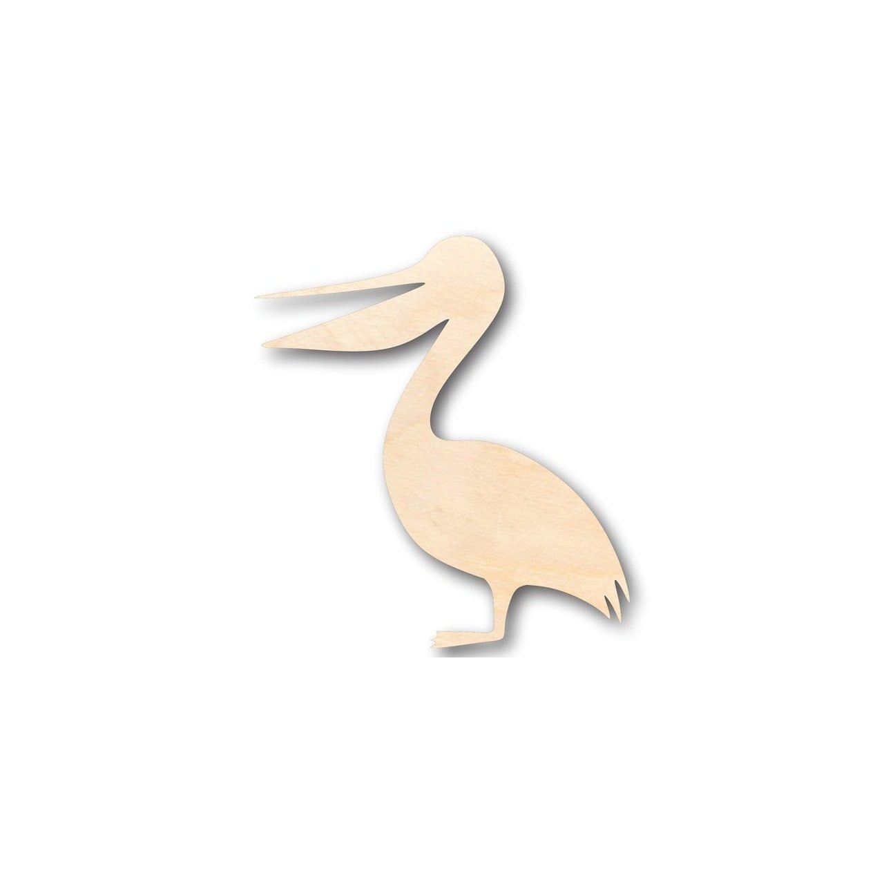 Unfinished Wood Pelican Shape - Bird - Wildlife - Craft - up to 46" DIY