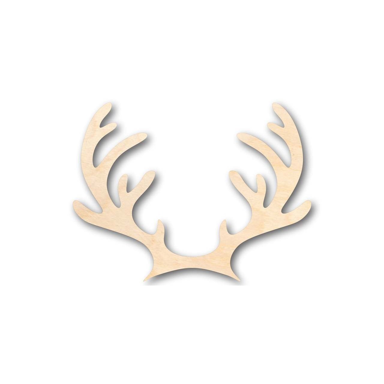 Unfinished Wood Reindeer Antlers Shape - Animal - Wildlife - Craft - up to 46" DIY