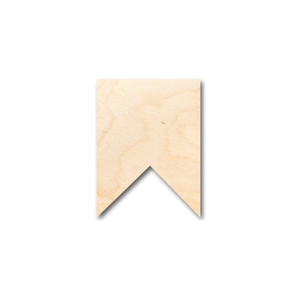 Unfinished Wood Square Bunting Shape - Craft - up to 46" DIY