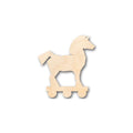 Unfinished Wood Trojan Horse Shape - Toy - Greek History - Craft - up to 46" DIY